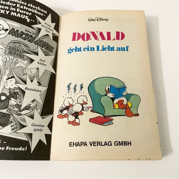Lot of 5 Disney German Books Mickey Mouse Donald Duck and Garfield - Picture 14 of 16
